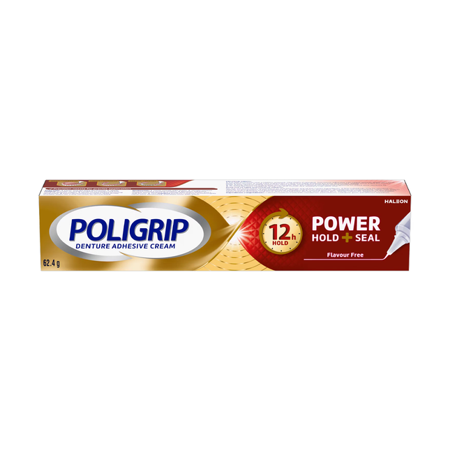 Poligrip - Power Hold & Seal Denture Adhesive Cream | 62.4 g