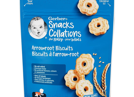 Gerber - Snacks Collations for Baby - Arrowroot Biscuits | 155 g
