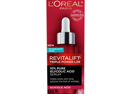 L'Oréal - Sérum Revitalift Triple Power LZR 10 % d'acide glycolique pur - Sans parfum | 30 ml