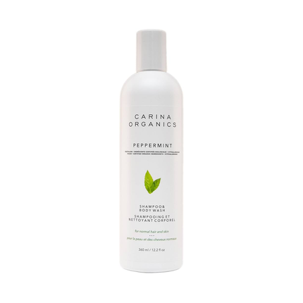 Carina Organics - Shampoo & Body Wash, Peppermint | 360 mL