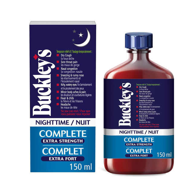 Buckley's - Sirop complet extra fort pour la nuit | 150 ml