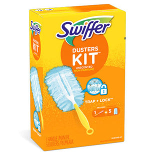 Kit d'époussetage Swiffer Dusters | 1 poignée + 5 plumeaux