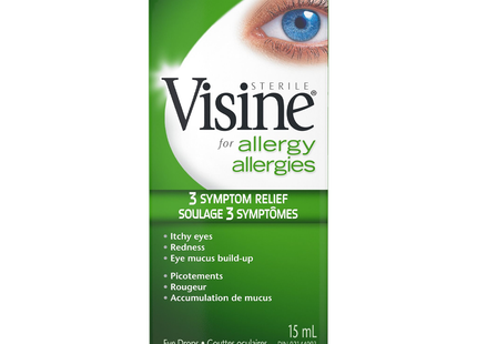 Visine - Allergy 3 Symptom Relief Eye Drops | 15 mL