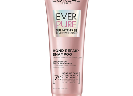 L'Oreal - Ever Pure Bond 7% Bond Repair Shampoo, Strengthens Weak Hair Bonds | 200 mL