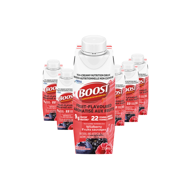 Boost - Complete Nutrition Liquid Protein - Wildberry | 6 x 237 mL