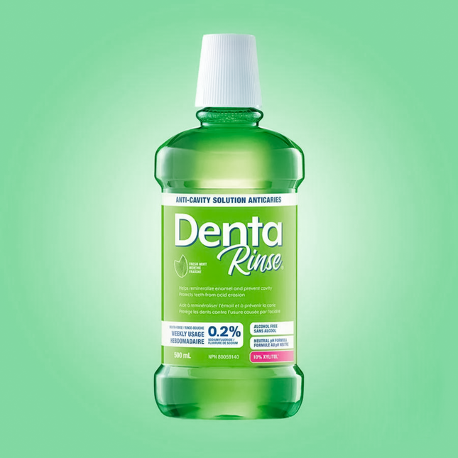 Denta Rinse - Rince-bouche anti-carie - Menthe fraîche | 500 ml