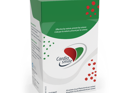Cardiosmile - Sachets de phytostérols liquides oraux | 30 Sachets x 10,5 mL