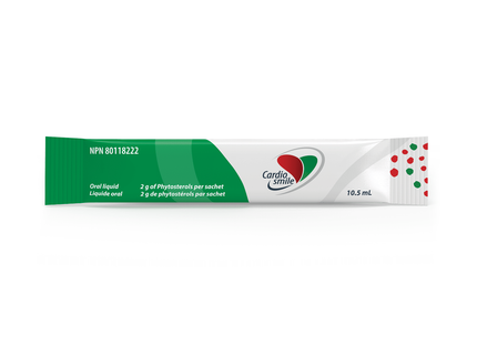 Cardiosmile - Sachets de phytostérols liquides oraux | 30 Sachets x 10,5 mL