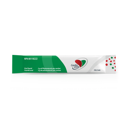 Cardiosmile - Sachets de phytostérols liquides oraux | 30 Sachets x 10,5 mL