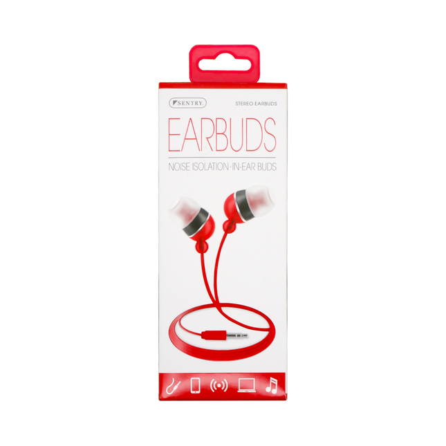 Sentry - Noise Isolation In-Ear Stereo Earbuds