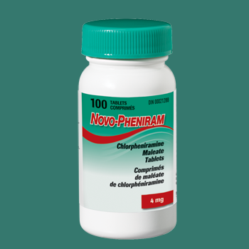 Teva-Pheniram Chlorpheniramine Maleate Tablets - 4 mg | 100 Tablets