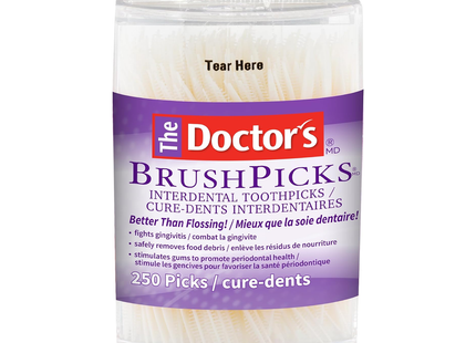 The Doctor's - Brush Picks Interdental Toothpicks | 250 Picks
