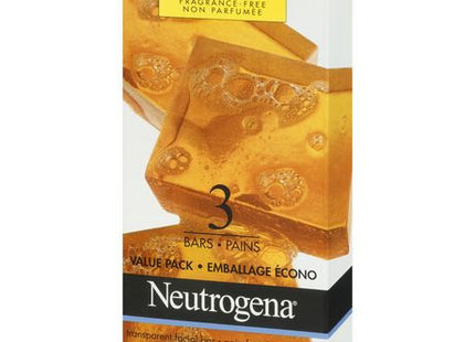 Neutrogena Fragrance Free Original Formula Facial Cleansing Soap Bar | 3 Bars