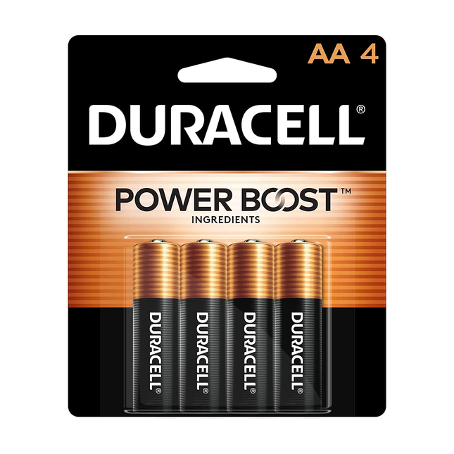 Duracell - Pile alcaline AA | Paquet de 4