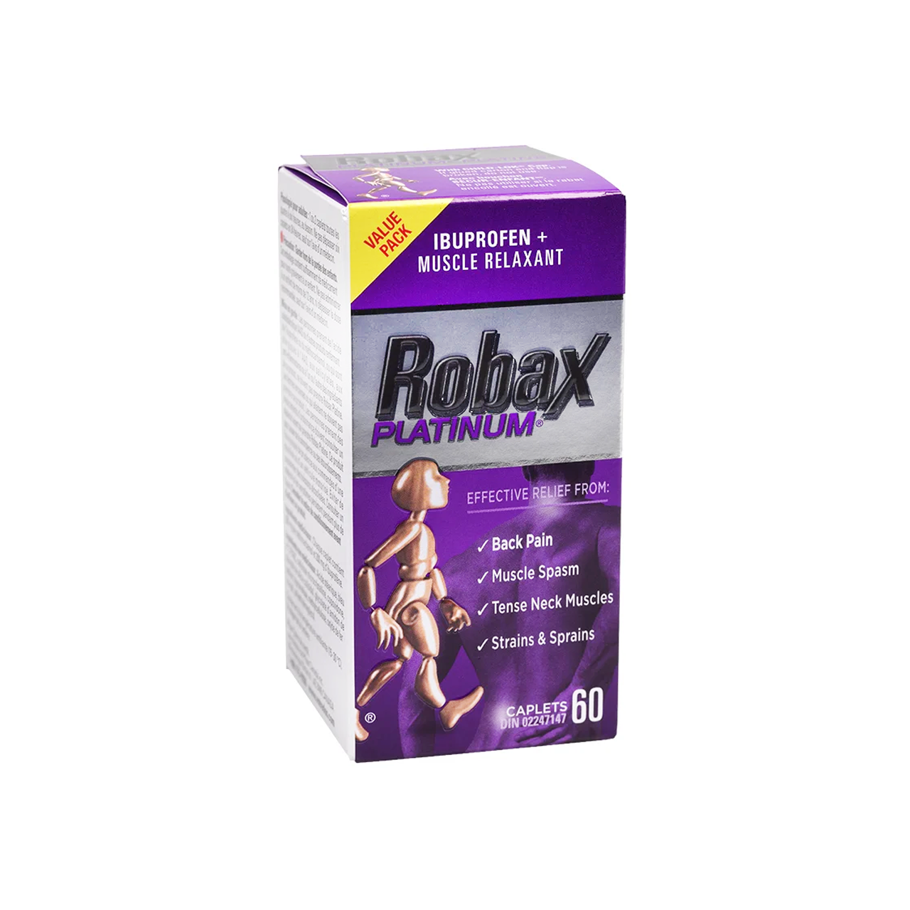Robax - Platinum Ibuprofen + Muscle Relaxant | 60 Caplets – White Cross ...