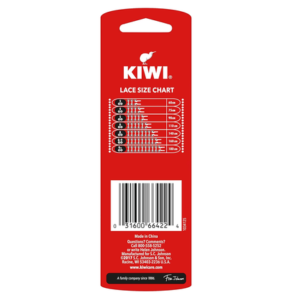 KIWI - Lacets Extérieur 72 PO - Rond Noir | 1 paire