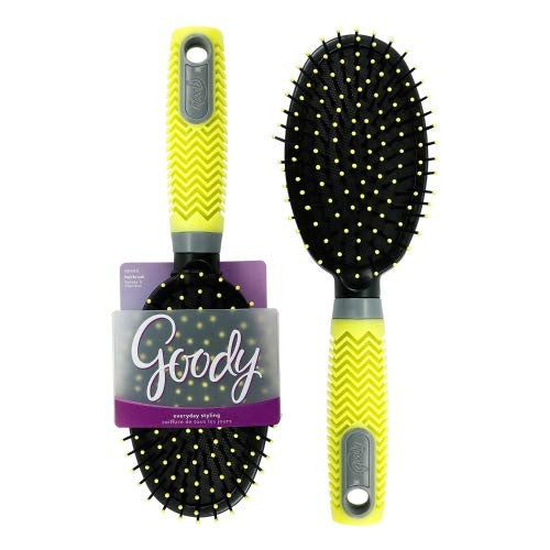 Goody Everyday Styling Neon Grip Oval Hair Brush | 1 Brush