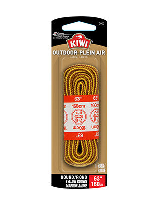 Kiwi Outdoor Laces - Round Yellow Brown | 63"