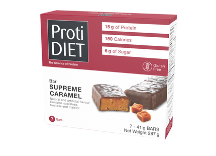 ProtiDiet - High Protein Supreme Caramel Bars