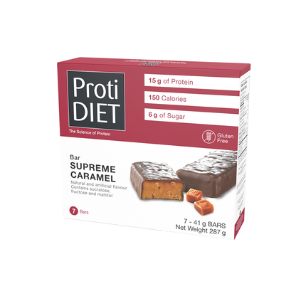 ProtiDiet - High Protein Supreme Caramel Bars