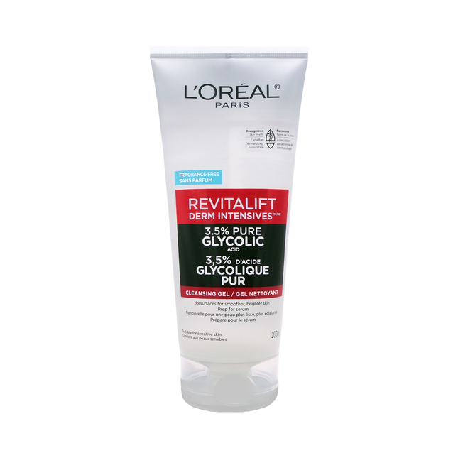 L'Oréal - Revitalift Derm Intensives à 3,5% d'acide glycolique pur - Sans parfum | 200 mL