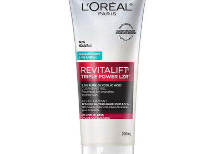 L'Oréal - Revitalift Triple Power LZR avec acide glycolique - Sans parfum | 200 ml