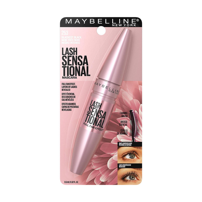 Maybelline - Mascara Lash Sensational - 253 Noir le plus noir | 9,5 ml