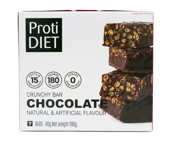ProtiDiet - Crunchy Bar Chocolate with Cereal | 7 x 40 g – White Cross ...