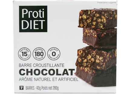 ProtiDiet - Crunchy Bar Chocolate with Cereal | 7 x 40 g