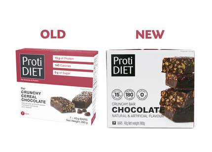 ProtiDiet - Crunchy Bar Chocolate with Cereal | 7 x 40 g