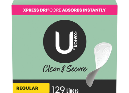 U by Kotex - Clean & Secure Liner | 129 Liners