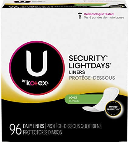 U by Kotex Security Lightdays Liners - Long | 96 Liners