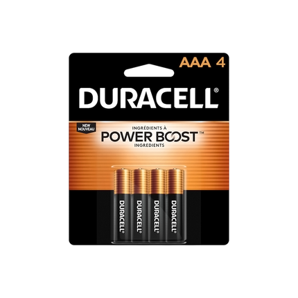 Duracell - Piles alcalines AAA | Paquet de 4