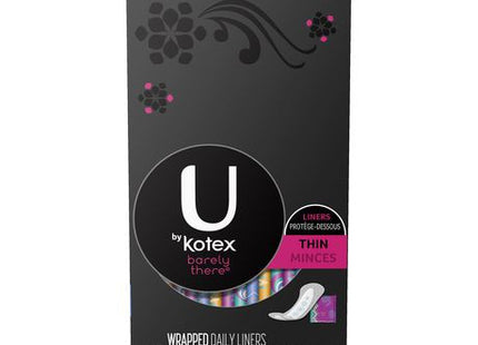 U by Kotex Barely There Everyday Liners - Regular | 50 Liners