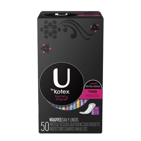 U by Kotex Doublures Barely There Everyday - Régulier | 50 doublures