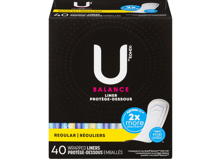U by Kotex - Balance Daily Liner - Regular | 40 Liners