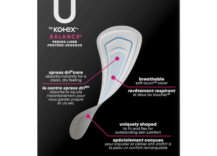 U by Kotex - Balance Daily Liner - Regular | 40 Liners