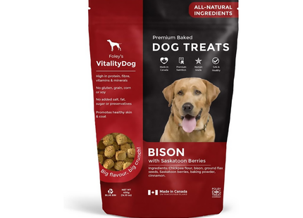 Foley's - Premium Baked Dog Treats - Bison With Saskatoon Berries | 400 g