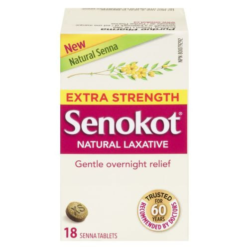 Senokot - Laxatif naturel au séné extra fort - Soulagement doux pendant la nuit | 18 comprimés
