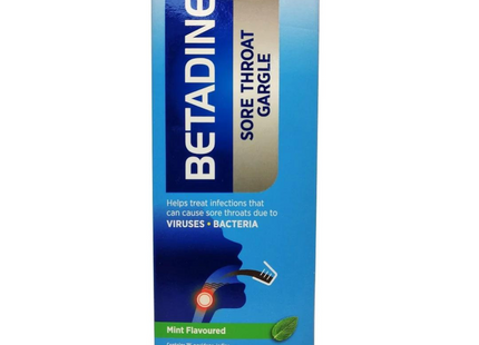 Betadine - Gargarisme pour maux de gorge - Aromatisé à la menthe | 240 ml