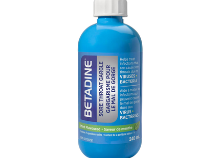 Betadine - Gargarisme pour maux de gorge - Aromatisé à la menthe | 240 ml
