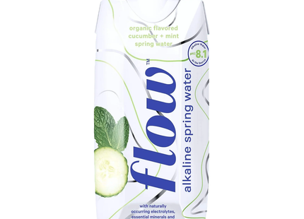 Flow - Alkaline Spring Water - Cucumber Mint | 500 mL
