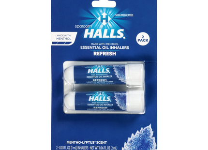 Halls - Essential Oil Inhaler, Mentho-Lyptus Scent | 2 Pack