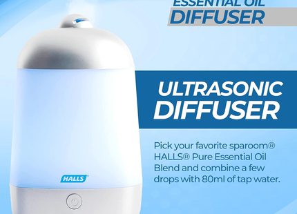 Halls - Essential Oil Diffuser + 5 mL Mentho-Lyptus Oil