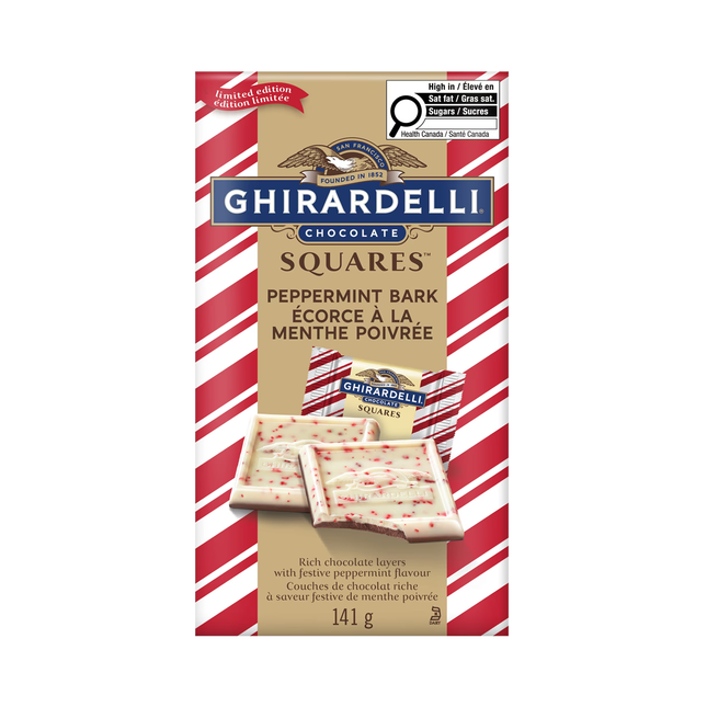 Ghiradelli - Peppermint Bark Chocolate Squares | 141 g