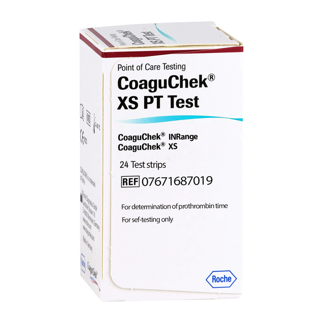 Roche - Bandelettes de test Coaguchek | 24 bandelettes de test