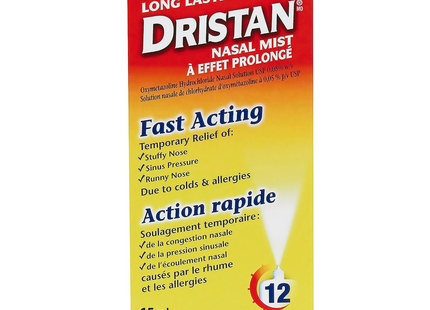 Dristan - Brume nasale à action rapide - Soulagement 12 heures | 15 ml