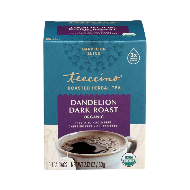 Teeccino - Infusion de pissenlit torréfié foncé | 10 Sachets