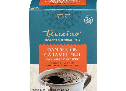 Teeccino - Dandelion Caramel Nut Tea | 10 Bags