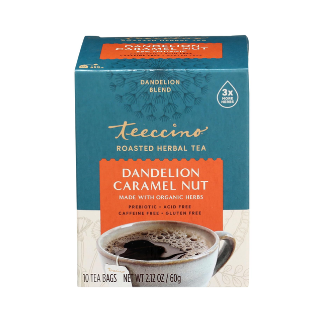 Teeccino - Tisane Pissenlit Caramel Noix | 10 Sachets